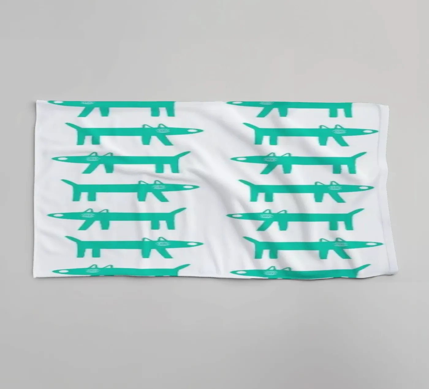 dog pattern 3 Handtuch von Studio Teer