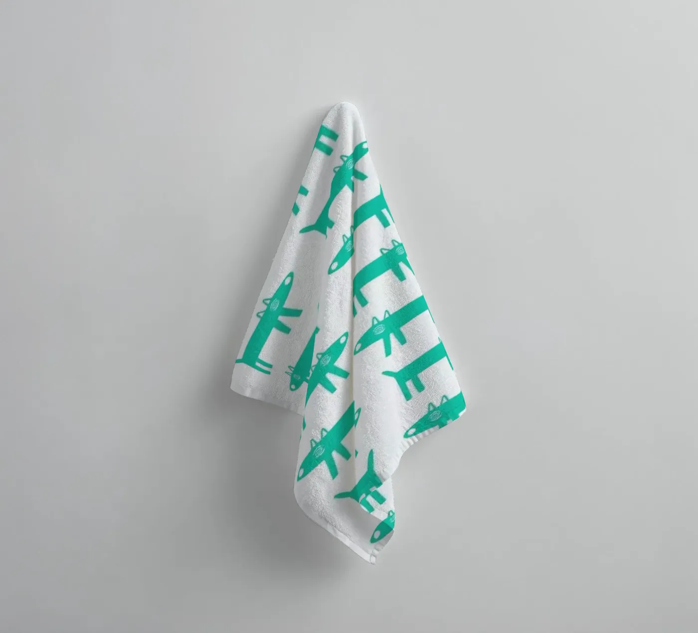 dog pattern 3 Handtuch von Studio Teer