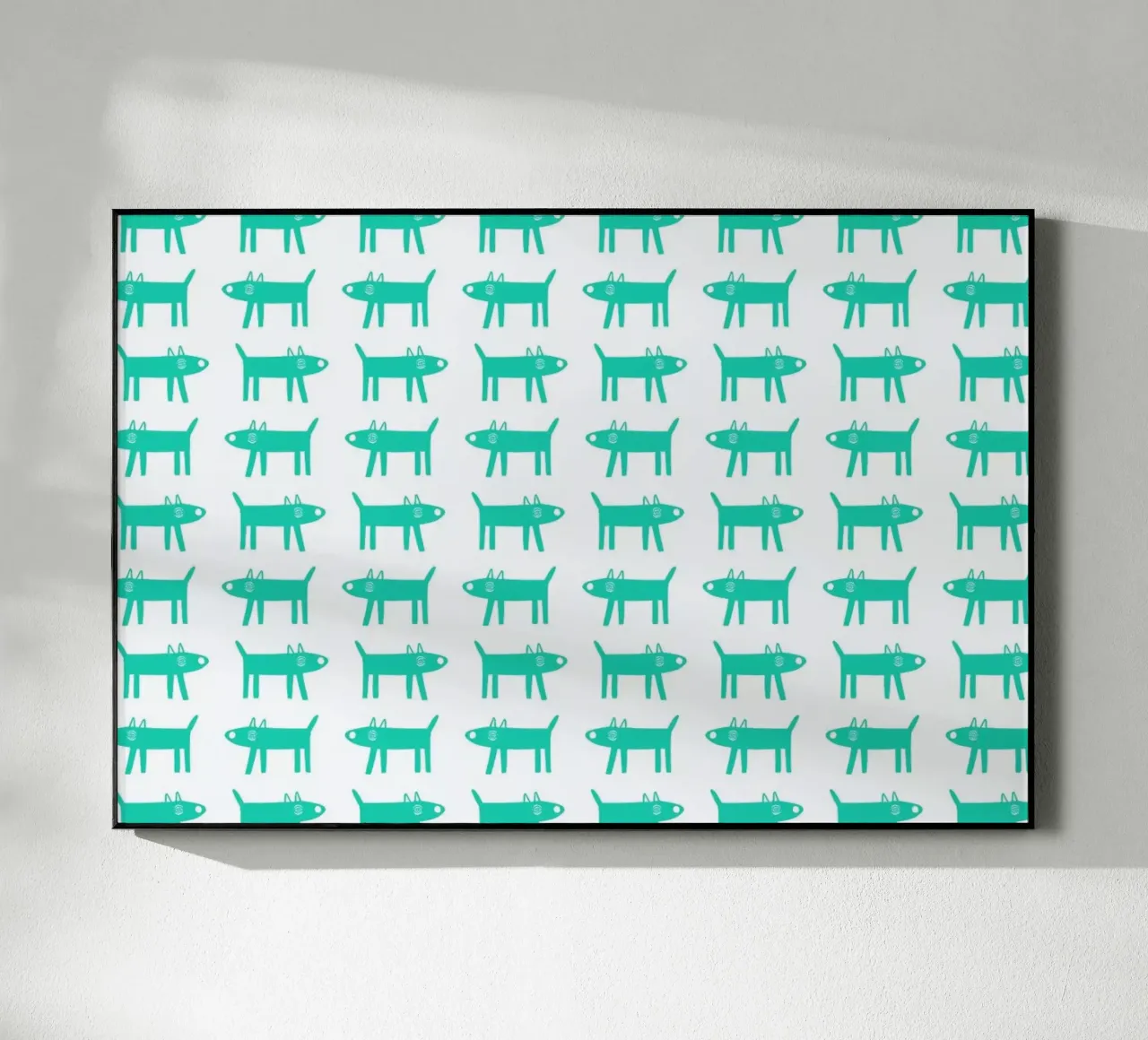 dog pattern 3 plexiglass da Studio Teer