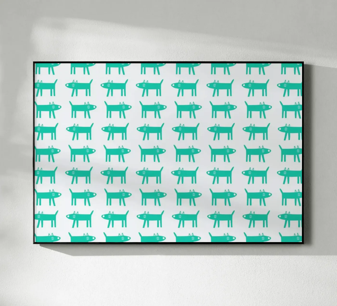 dog pattern 3 plexiglass da Studio Teer