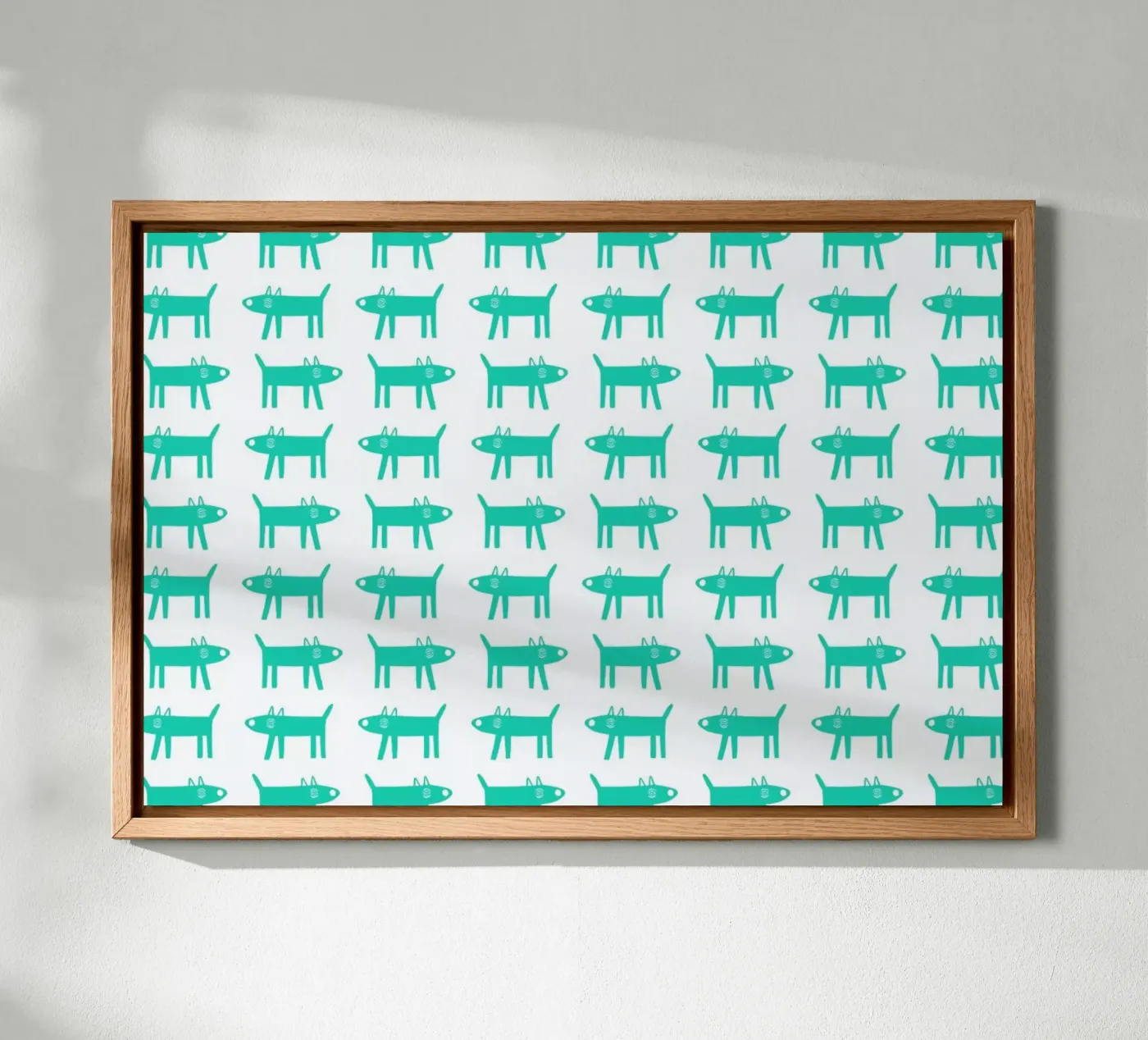 dog pattern 3 alluminio dibond da Studio Teer