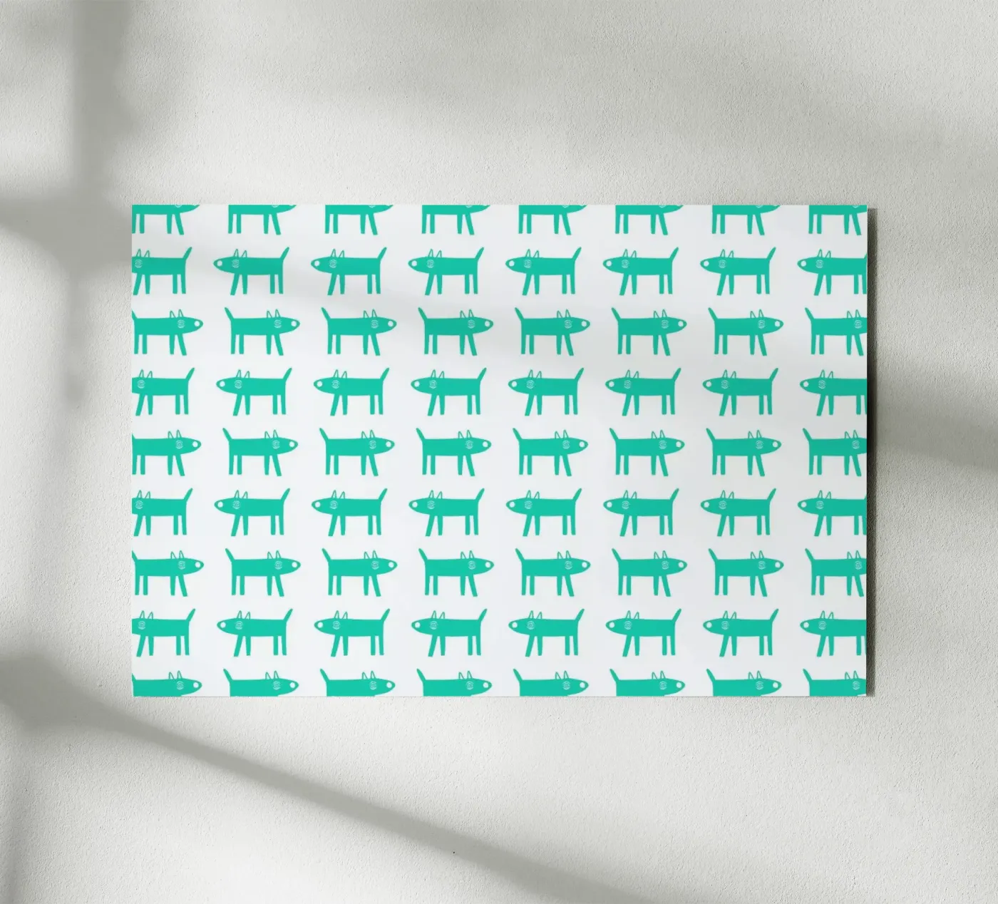 dog pattern 3 alluminio dibond da Studio Teer