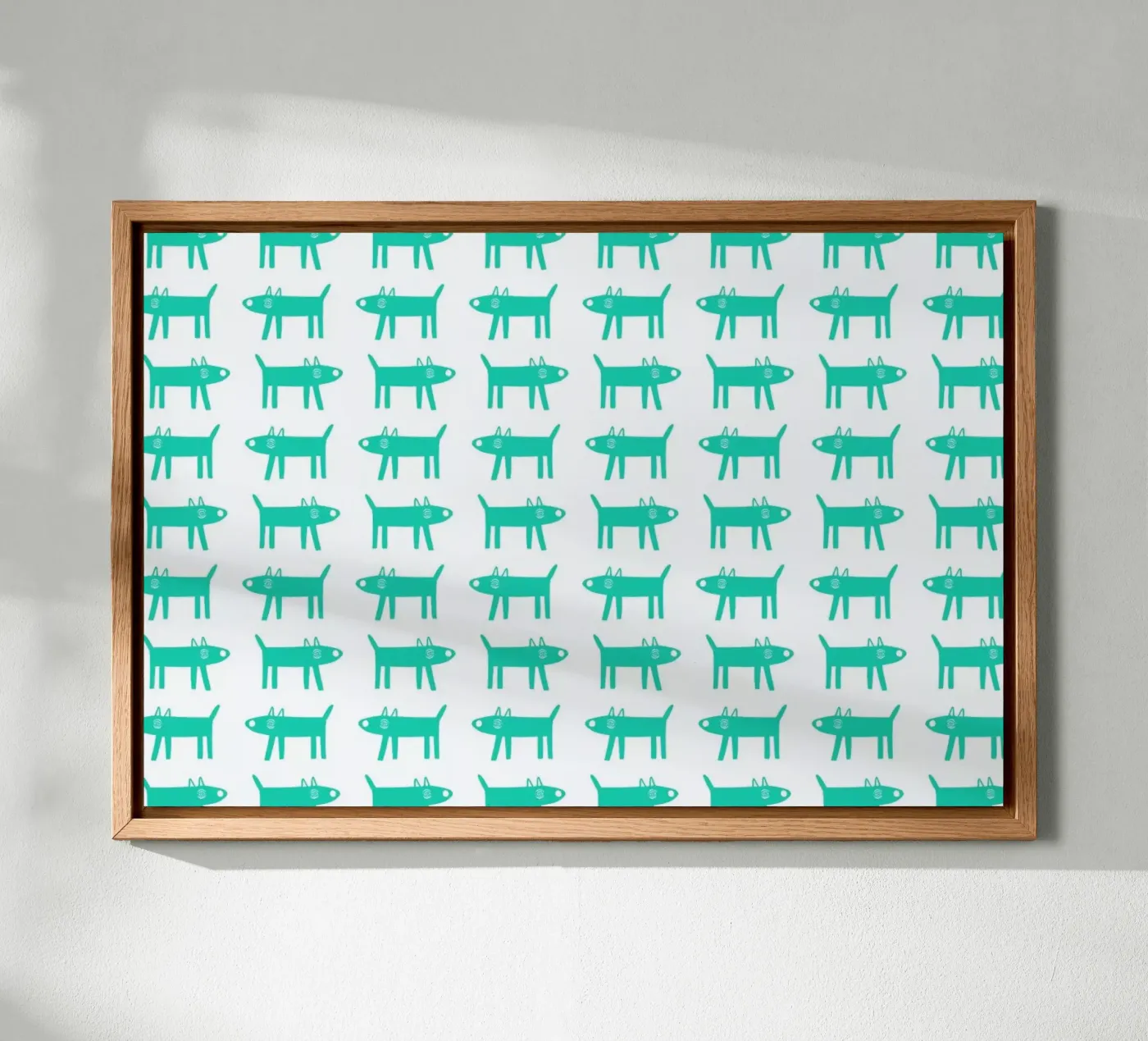 dog pattern 3 canvas by Studio Teer