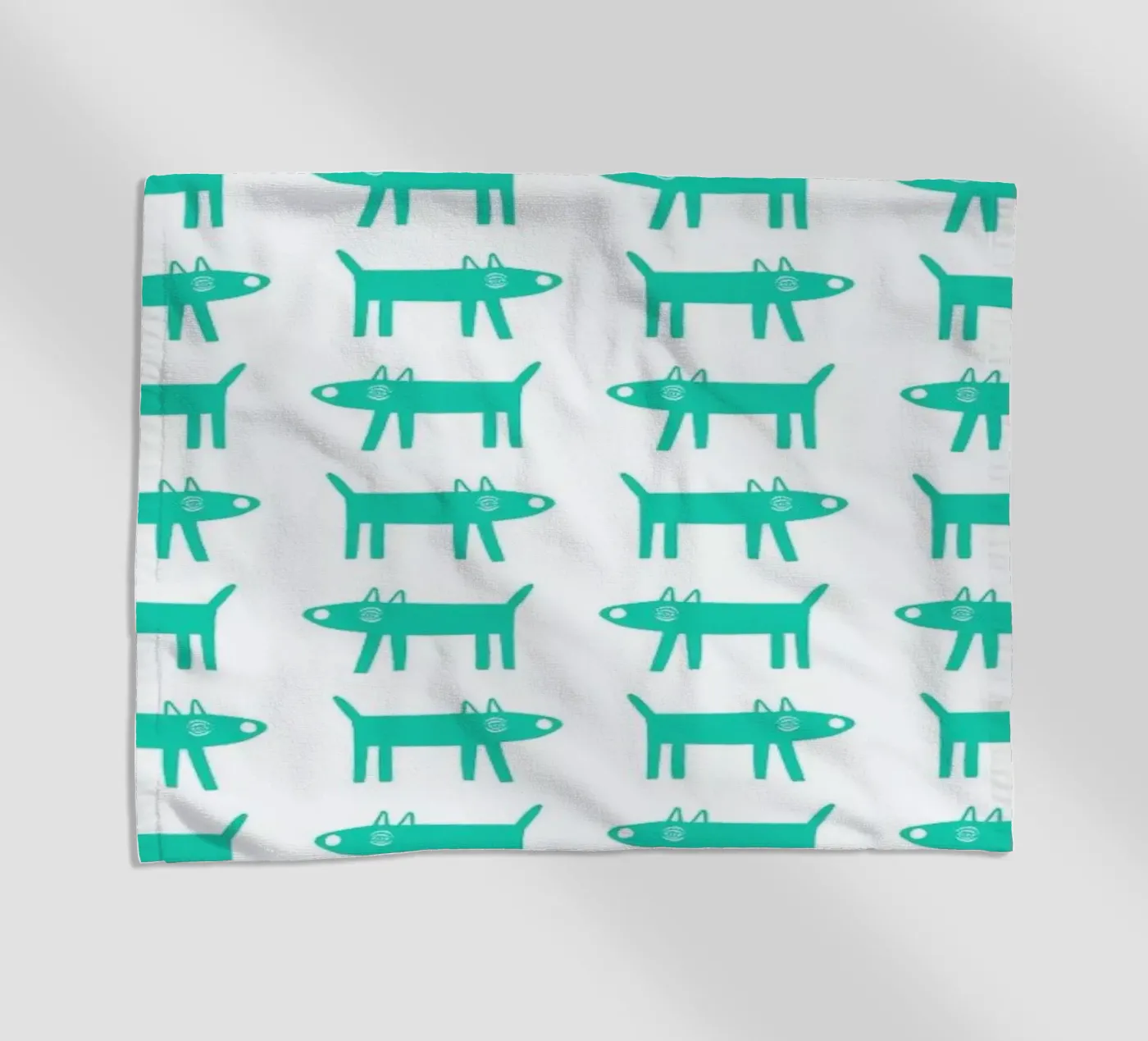 dog pattern 3 strandhanddoek van Studio Teer