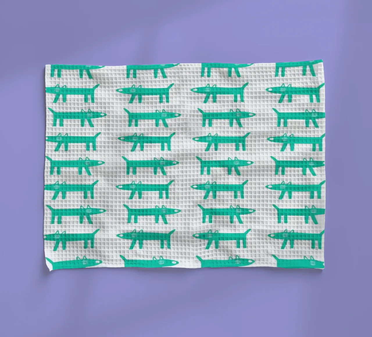 dog pattern 3 tea towel by Studio Teer