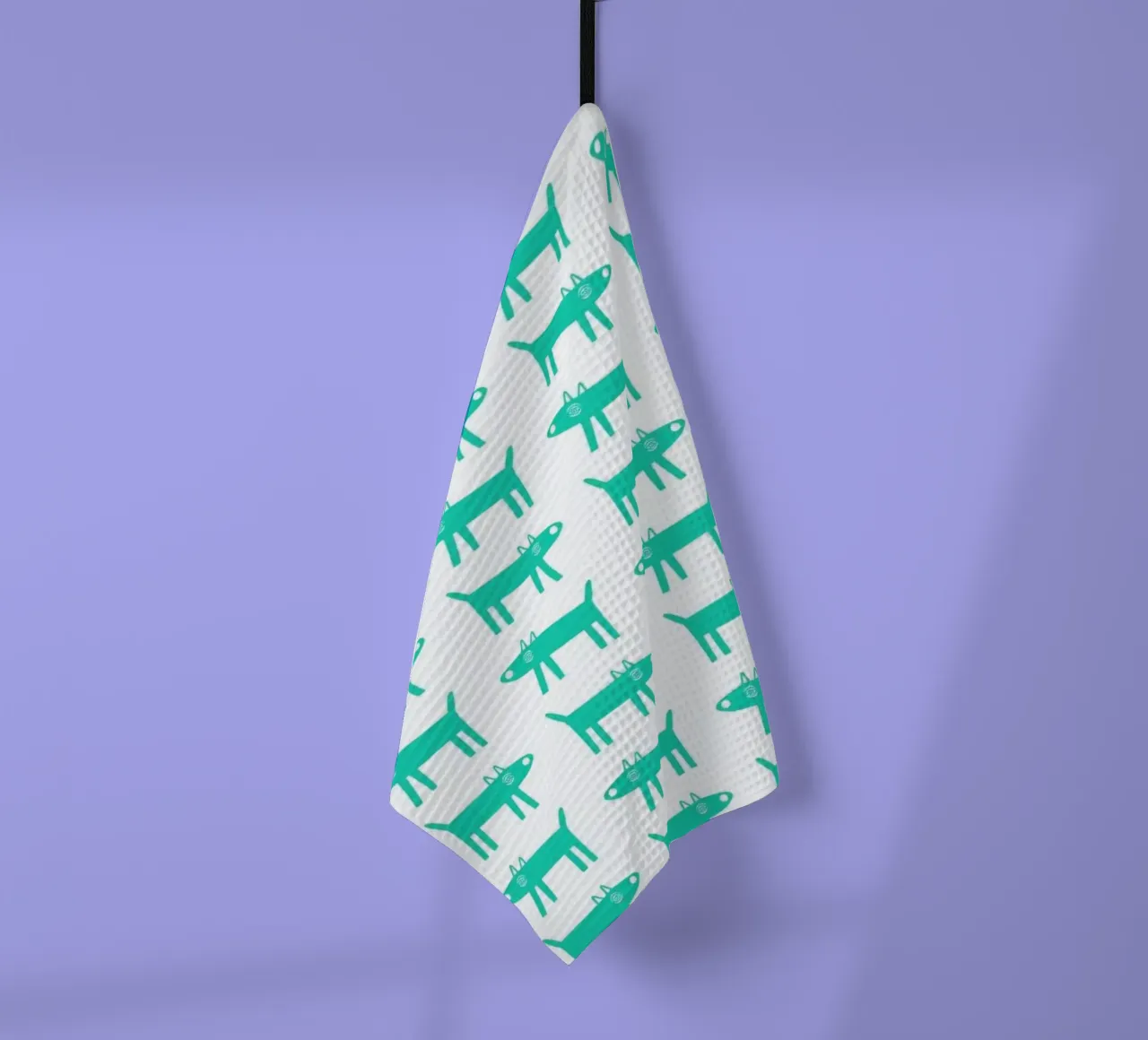 dog pattern 3 tea towel by Studio Teer