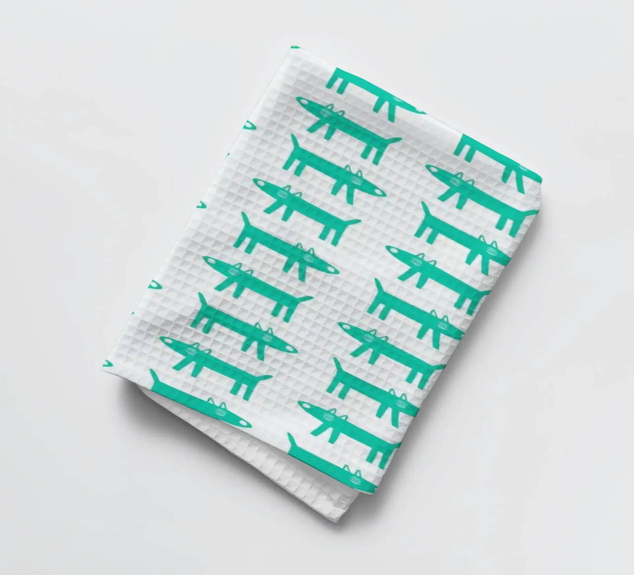 dog pattern 3 tea towel by Studio Teer