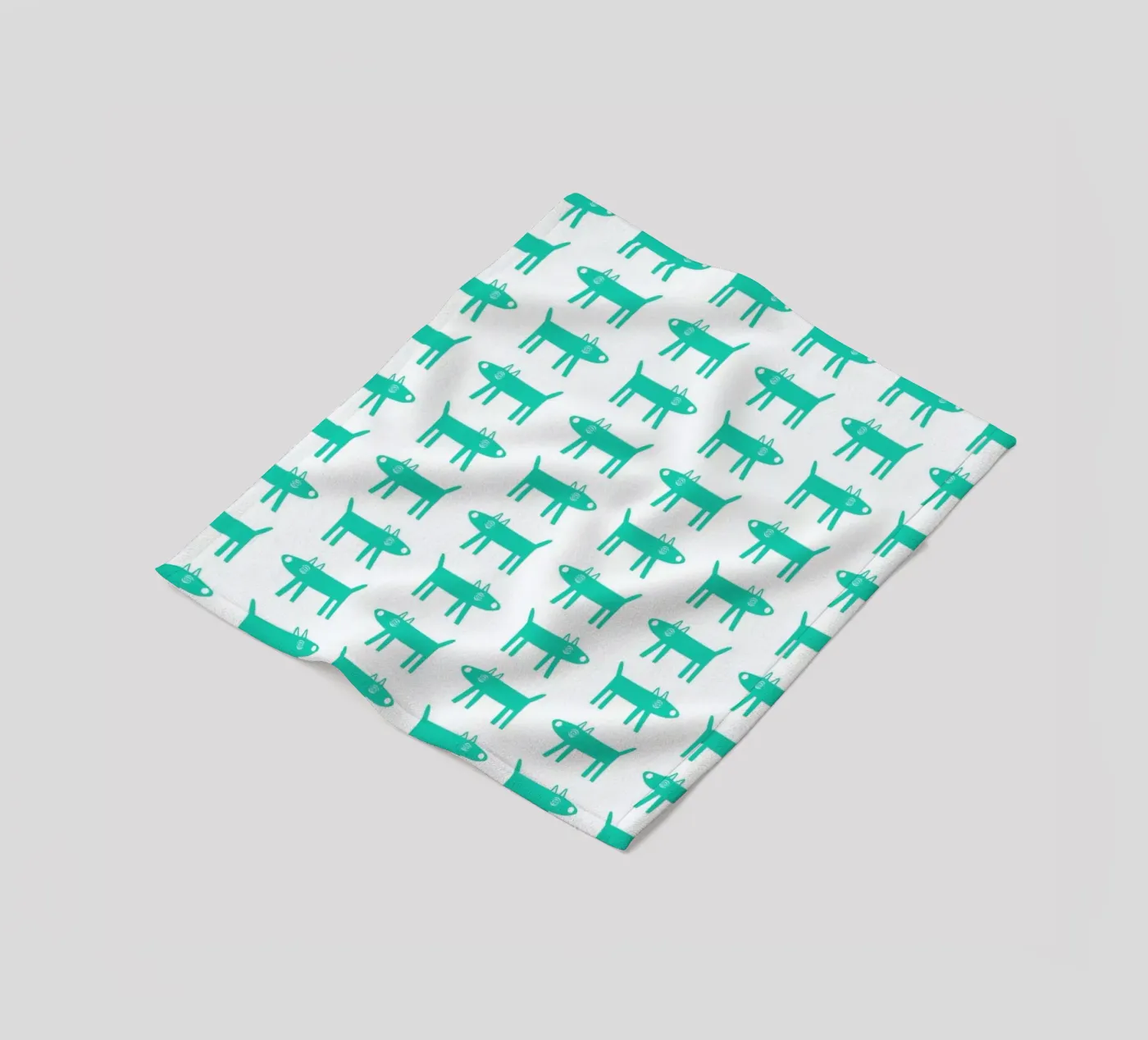 dog pattern 3 Fleecedecke von Studio Teer