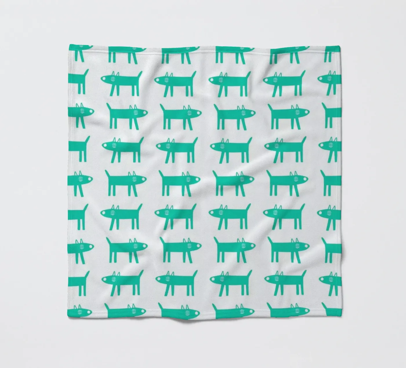 dog pattern 3 fleecedeken van Studio Teer