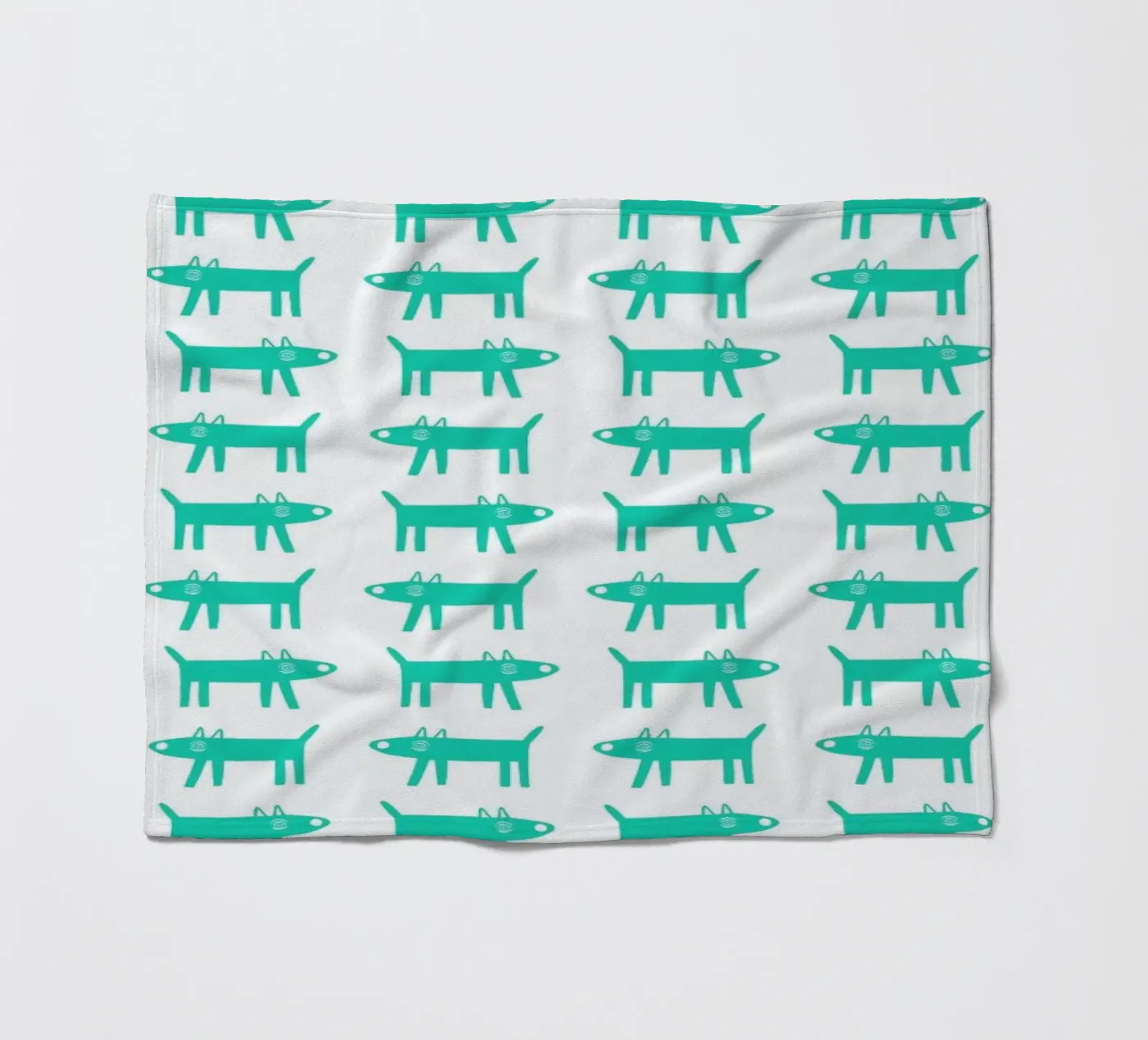 dog pattern 3 Fleecedecke von Studio Teer