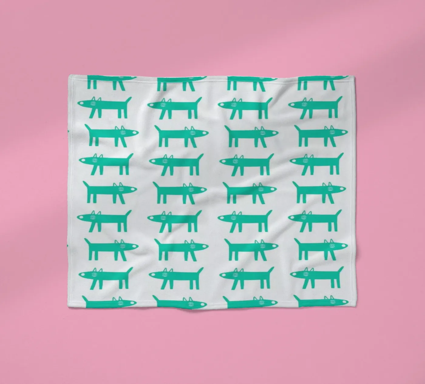 dog pattern 3 Fleecedecke von Studio Teer