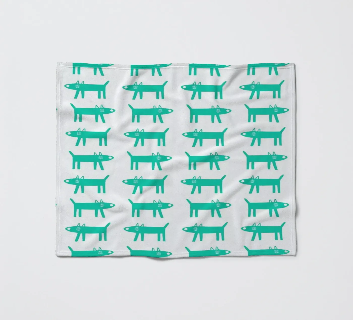 dog pattern 3 Fleecedecke von Studio Teer