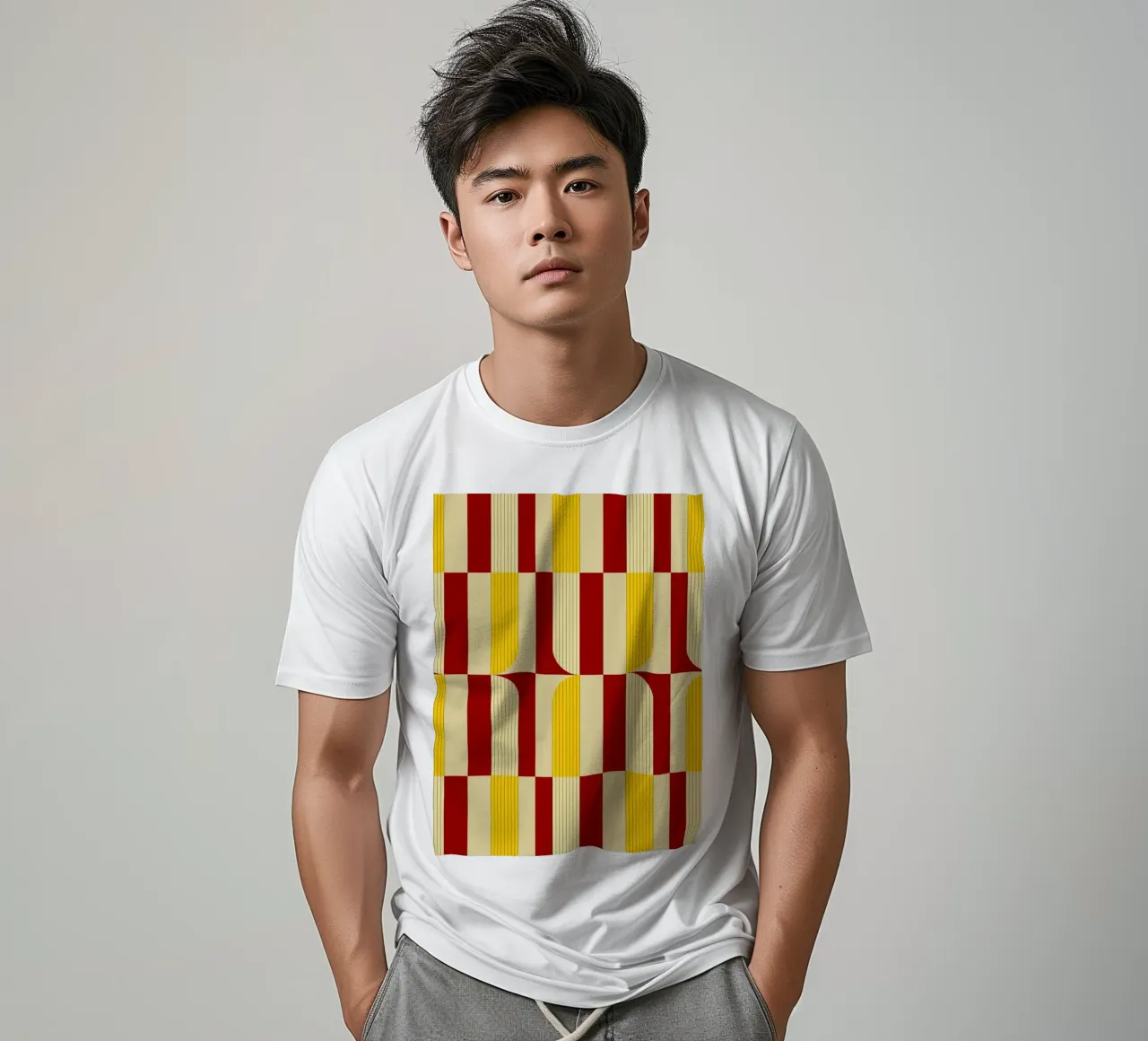 Marigold and Maple - Abstract Geometric Pattern t-shirt by KHouse Studio