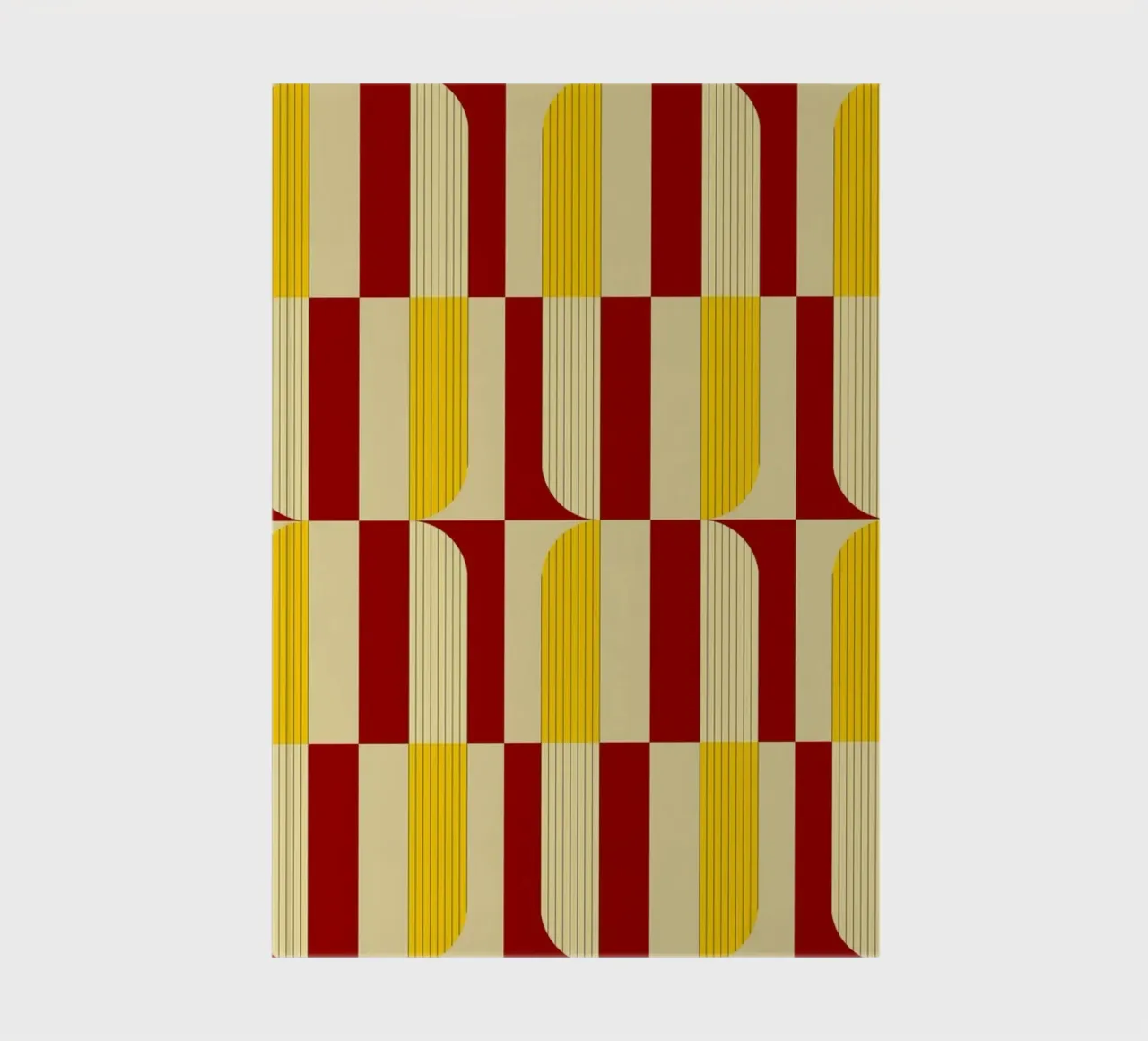 Marigold and Maple - Abstract Geometric Pattern notebook by KHouse Studio