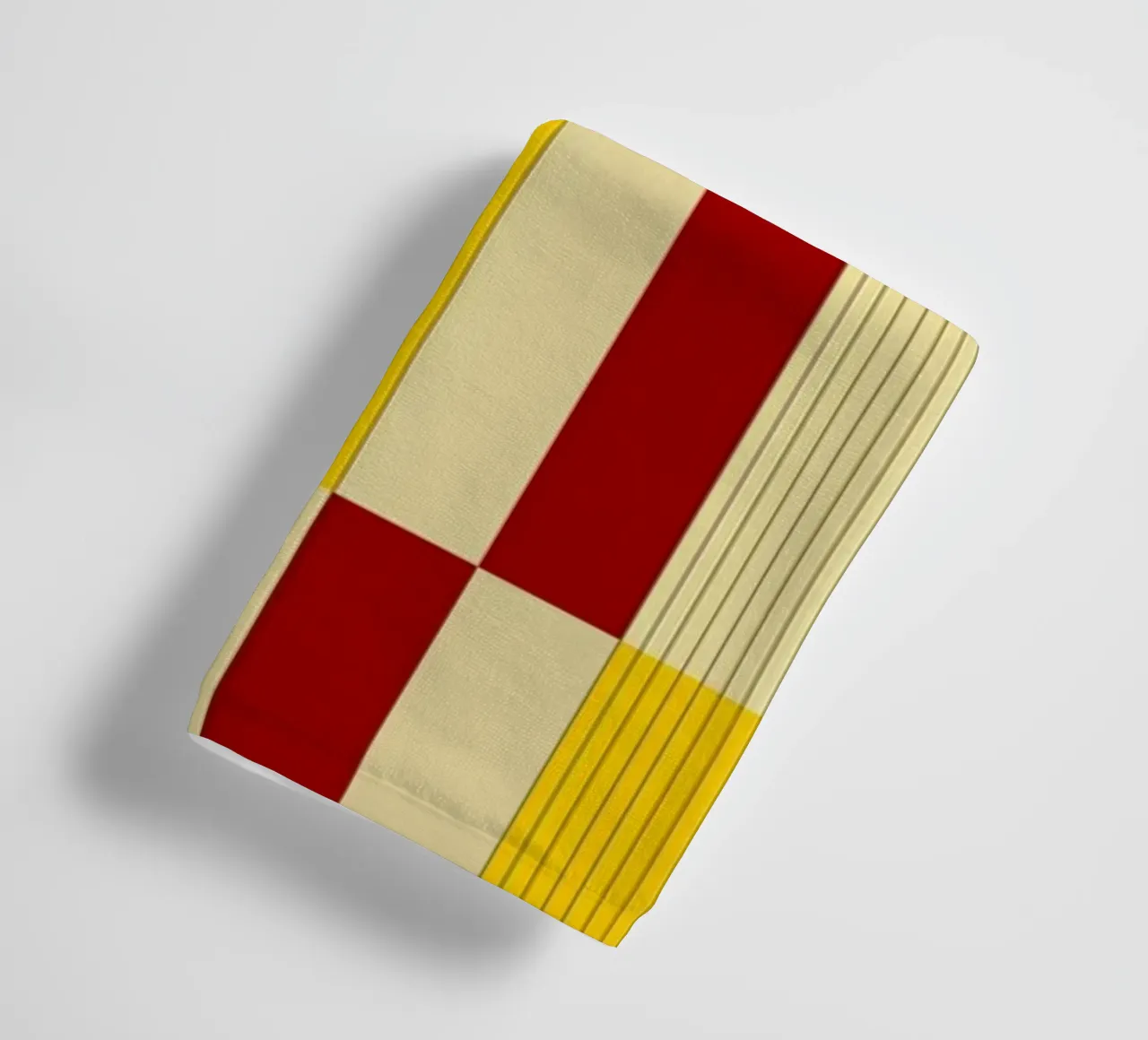 Marigold and Maple - Abstract Geometric Pattern towel by KHouse Studio