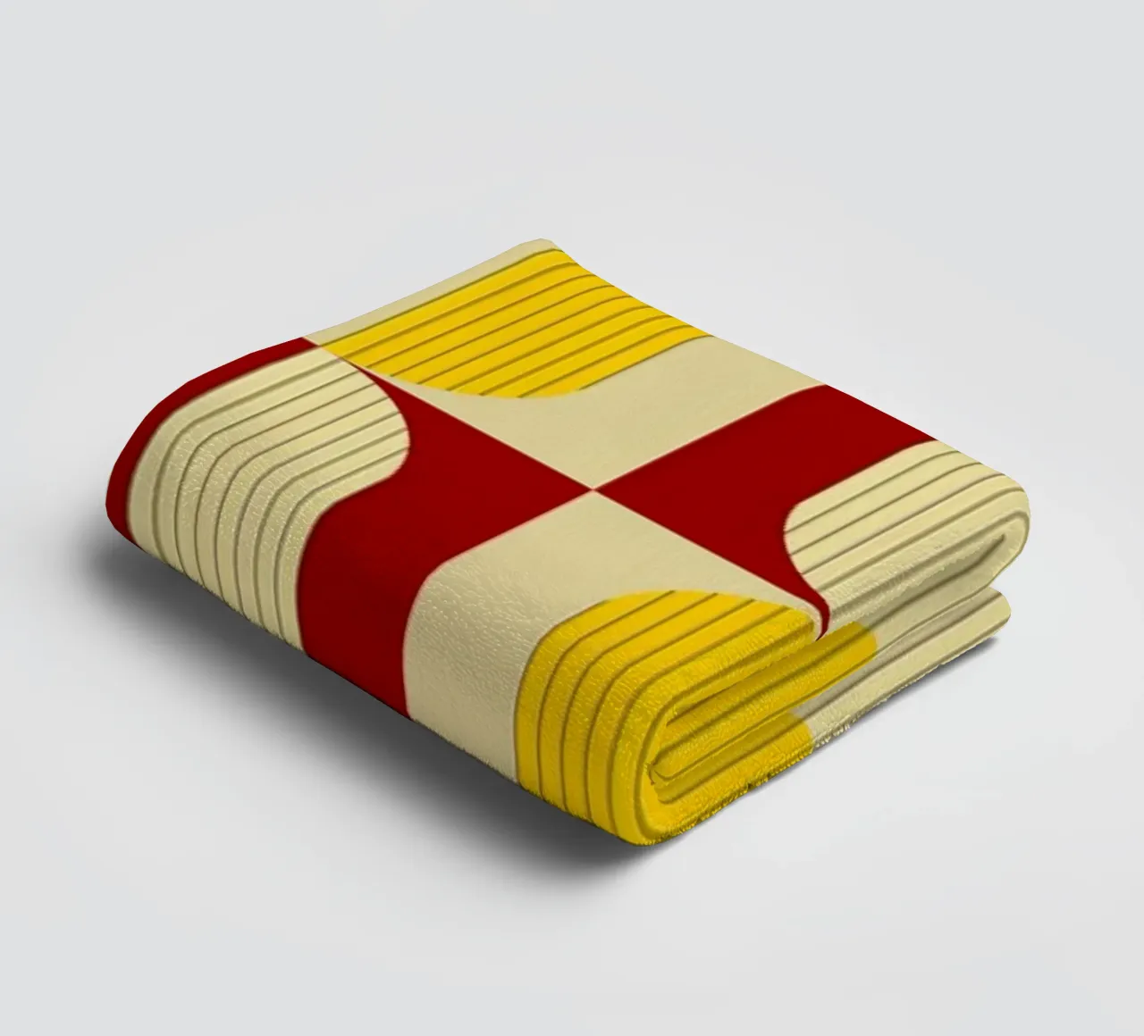 Marigold and Maple - Abstract Geometric Pattern towel by KHouse Studio
