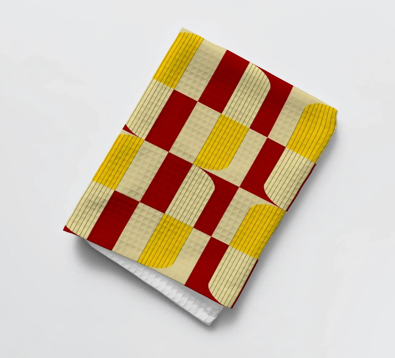 Marigold and Maple - Abstract Geometric Pattern tea towel by KHouse Studio