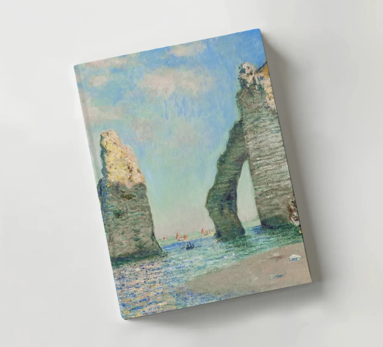 Claude Monet The Cliffs at Étretat (1885) notebook by Venus Art
