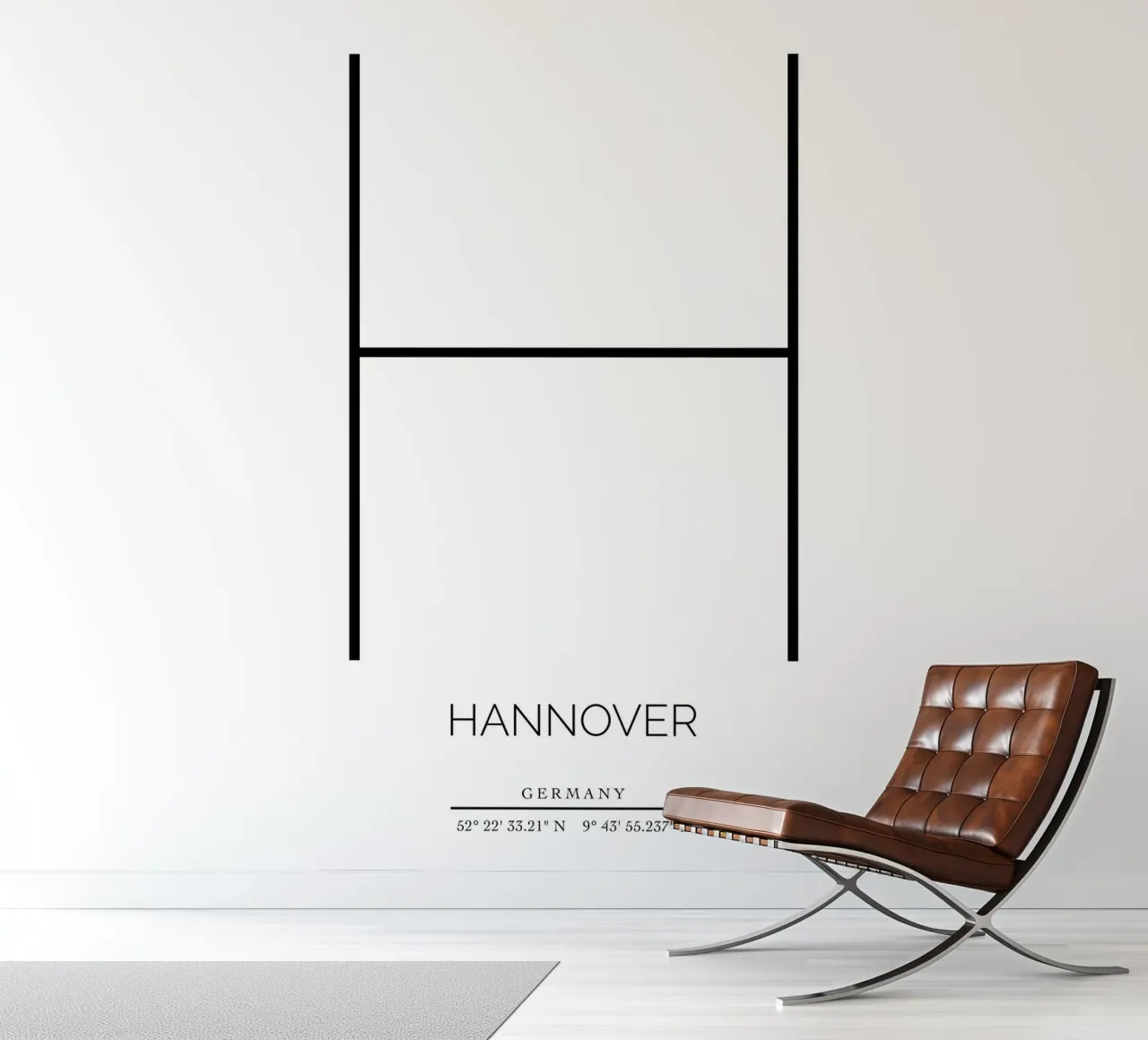 HANNOVER -  white photo wallpaper by CityLights