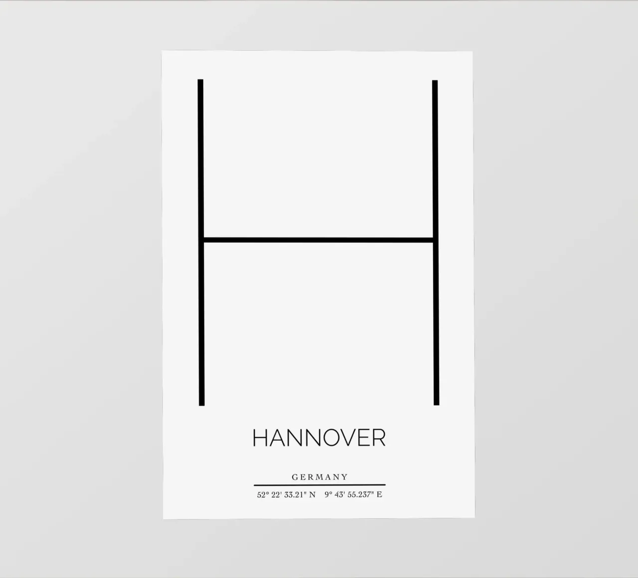 HANNOVER -  white photo wallpaper by CityLights