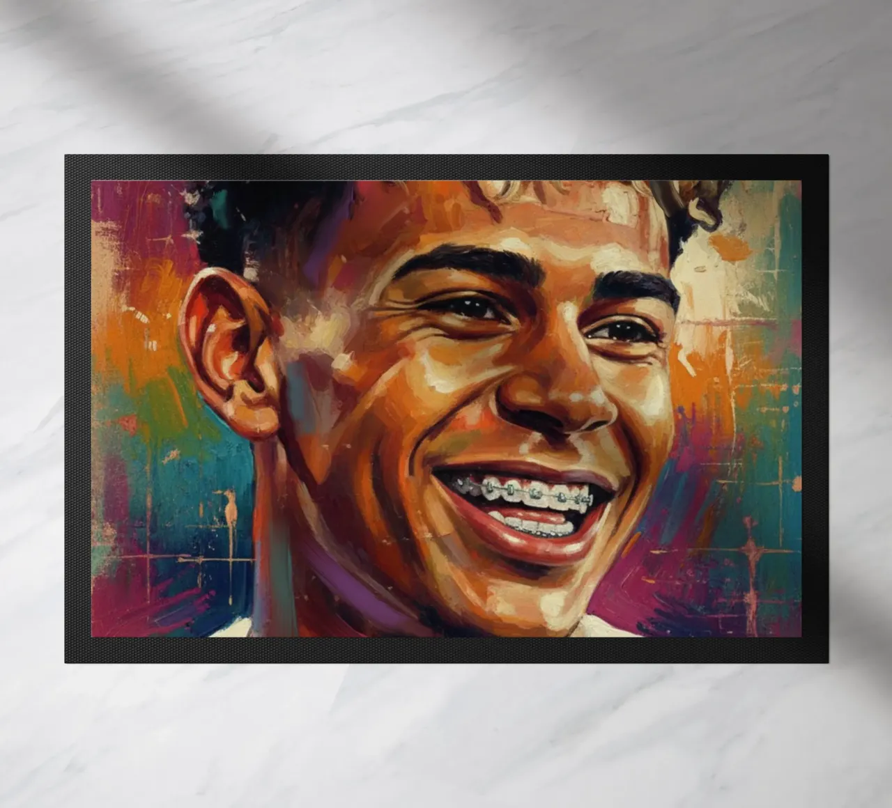 Lamine Yamal sorriso zerbino da Lembayung art