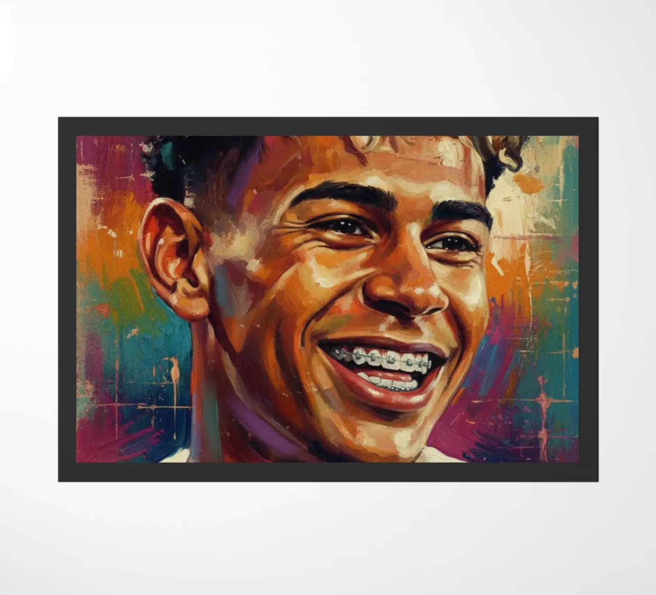 Lamine Yamal sorriso zerbino da Lembayung art