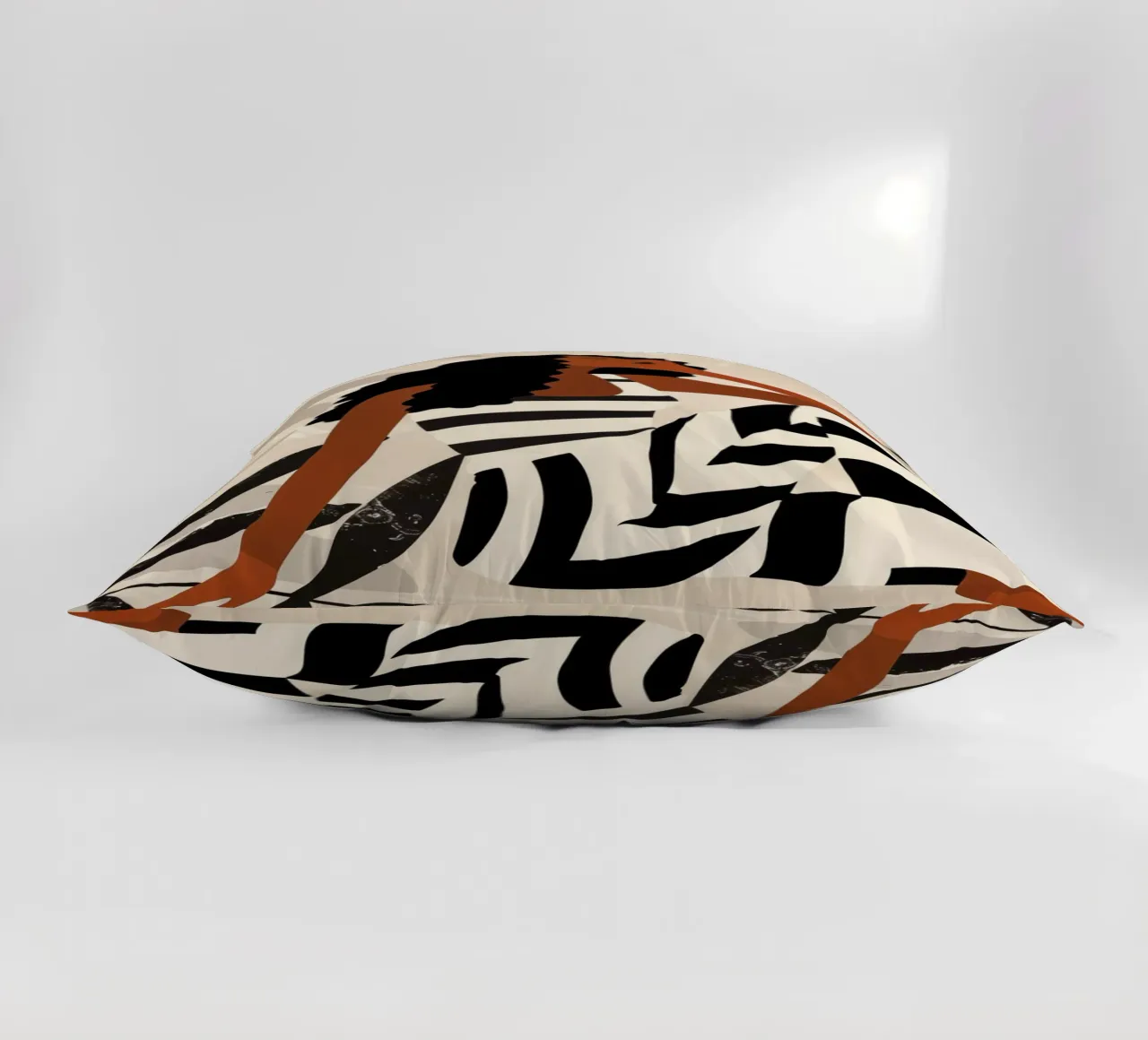 Boho zebra woman | style meets serenity decorative cushion by Autofocus