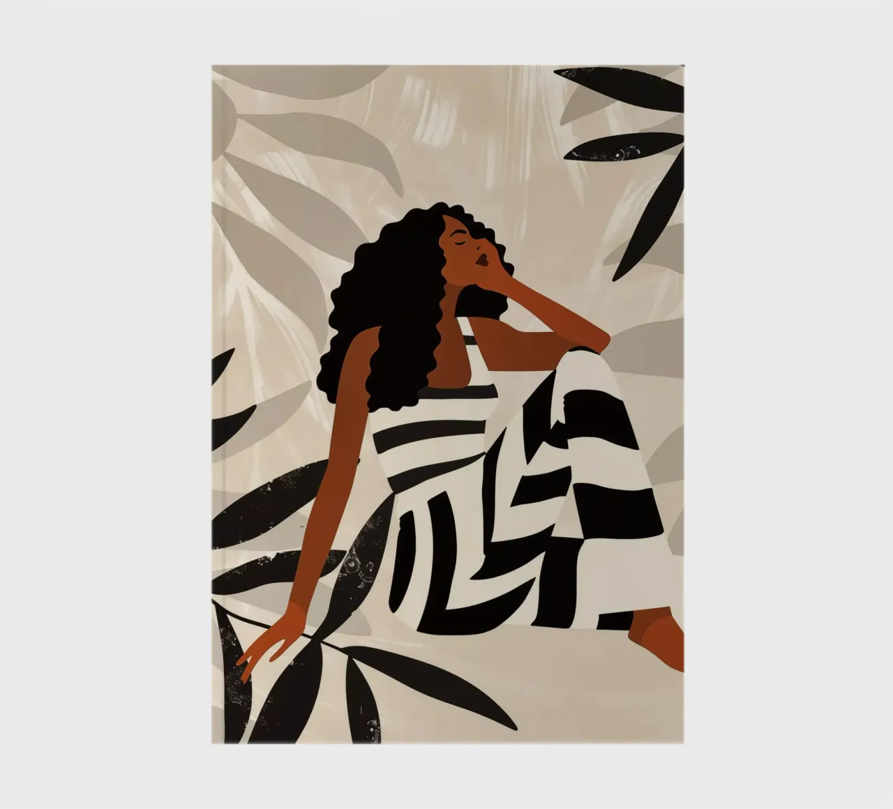Boho zebra woman | style meets serenity notebook by Autofocus