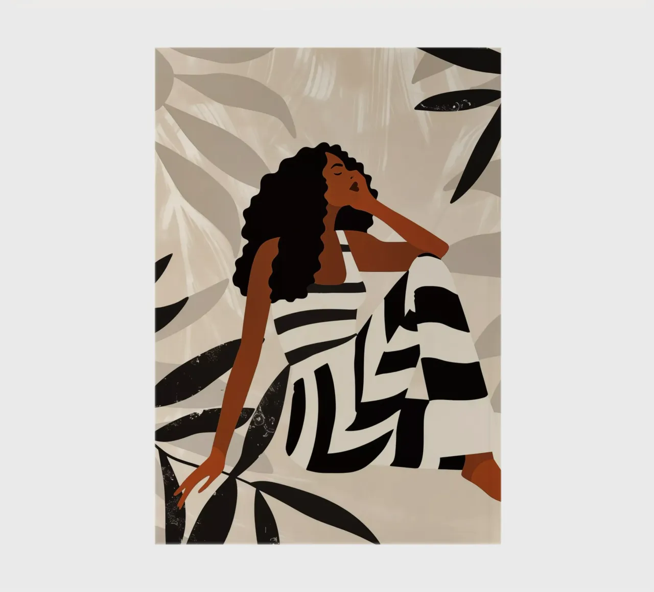 Boho zebra woman | style meets serenity notebook by Autofocus
