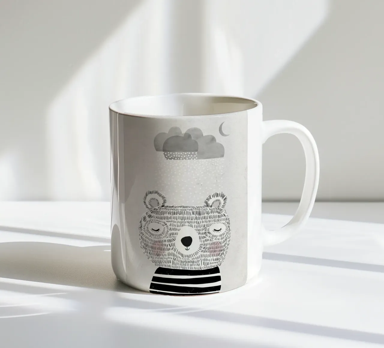 Amo la neve tazza in ceramica da Charlotte Gagnon