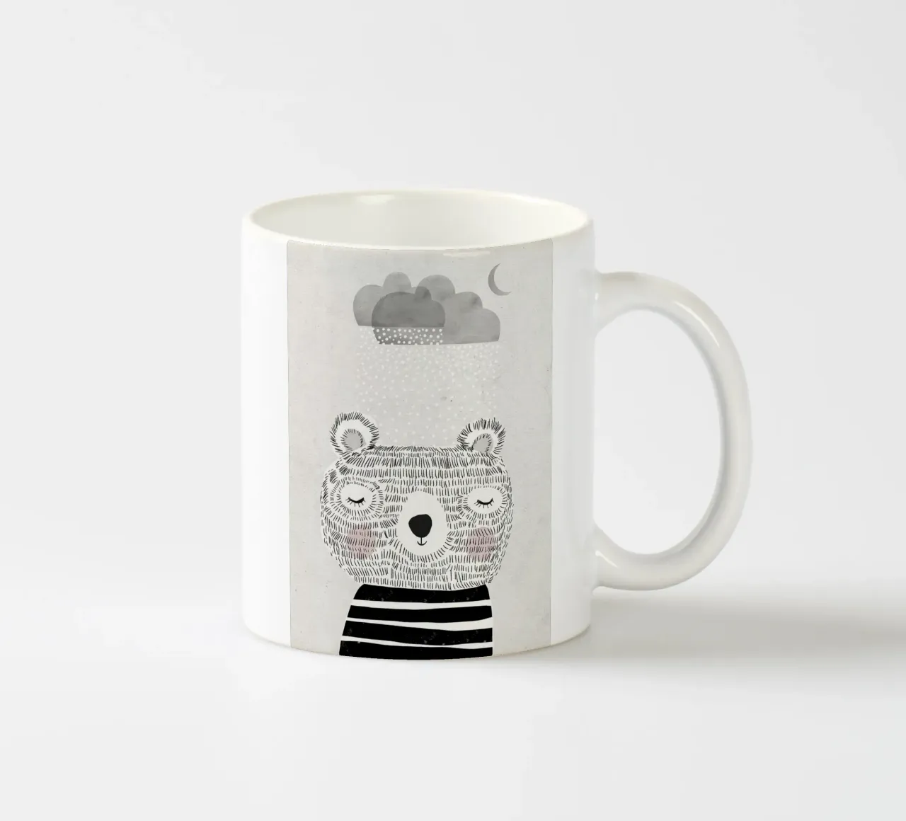 Amo la neve tazza in ceramica da Charlotte Gagnon