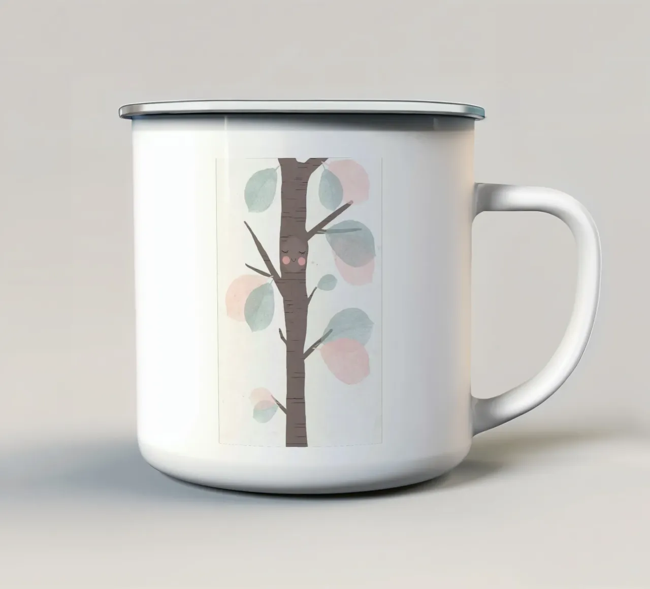 Piccolo albero tazza in smalto da Charlotte Gagnon