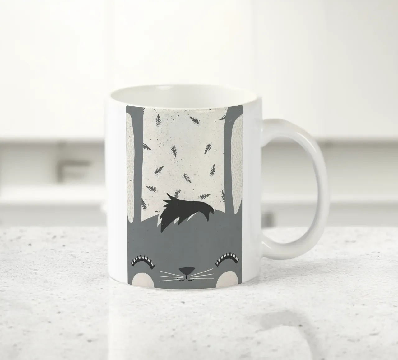 Coniglietto tazza in ceramica da Charlotte Gagnon