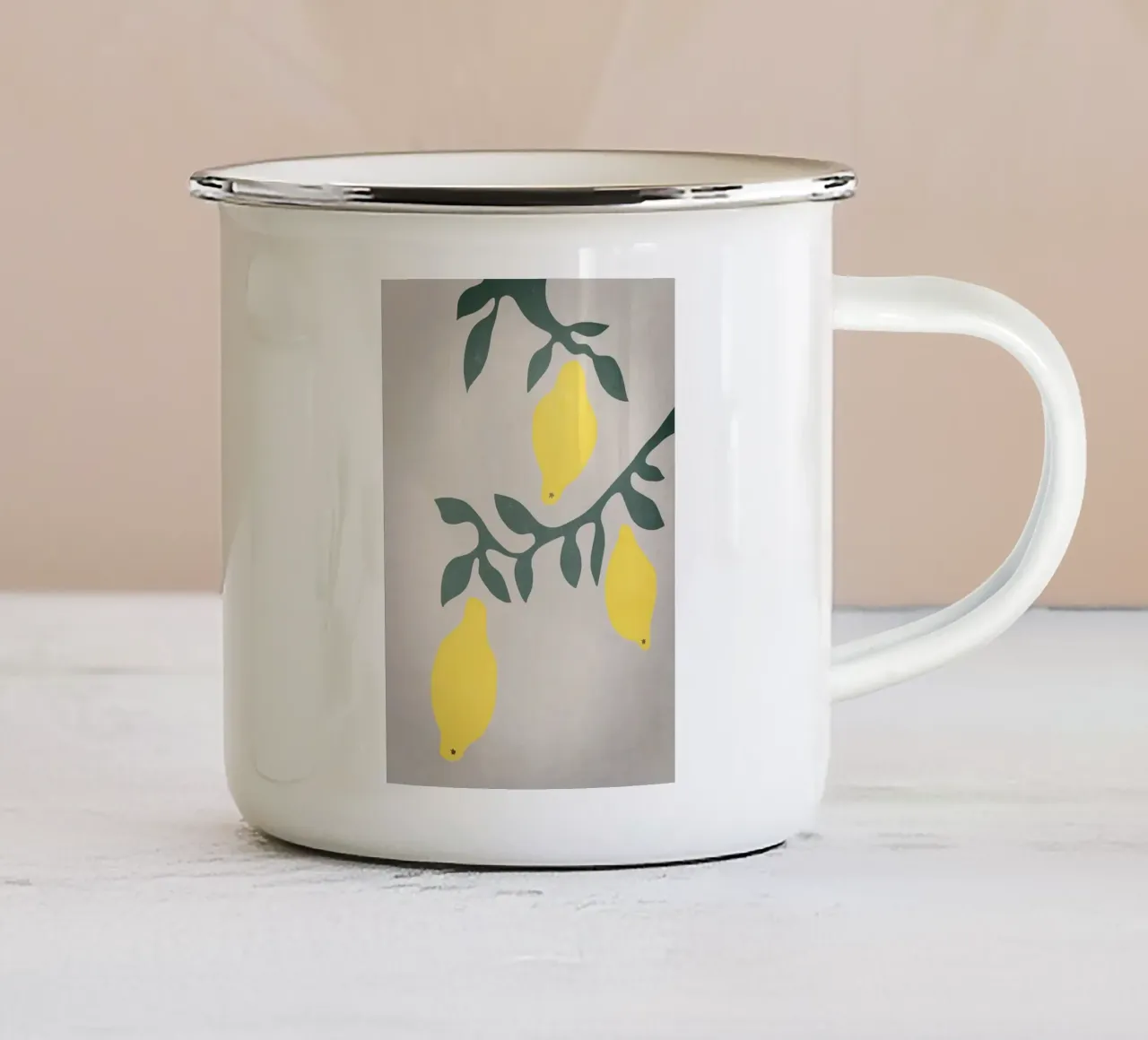 Limoni tazza in smalto da Charlotte Gagnon