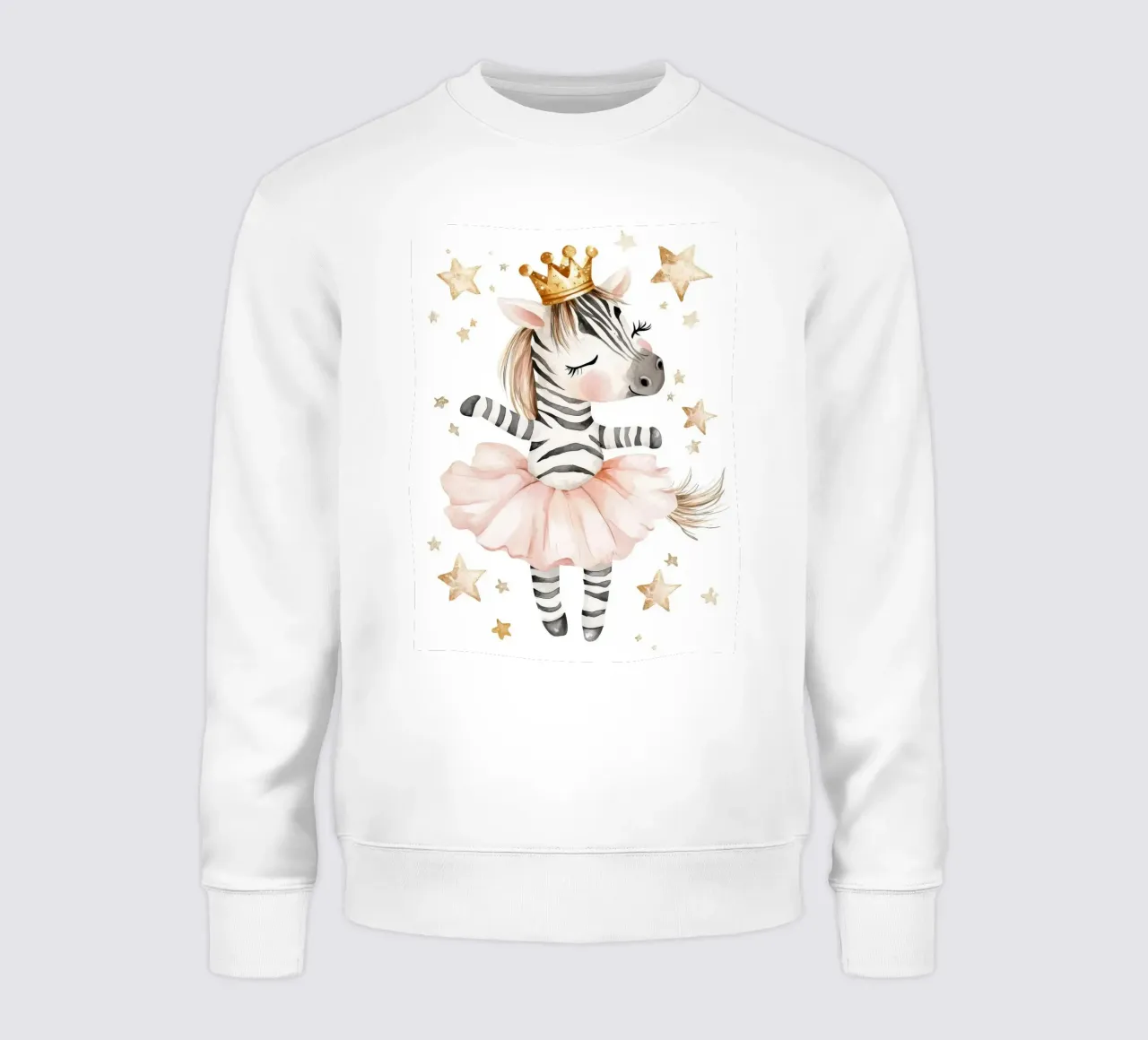 Ballerina zebrata con stelle felpa da Barbara Wright
