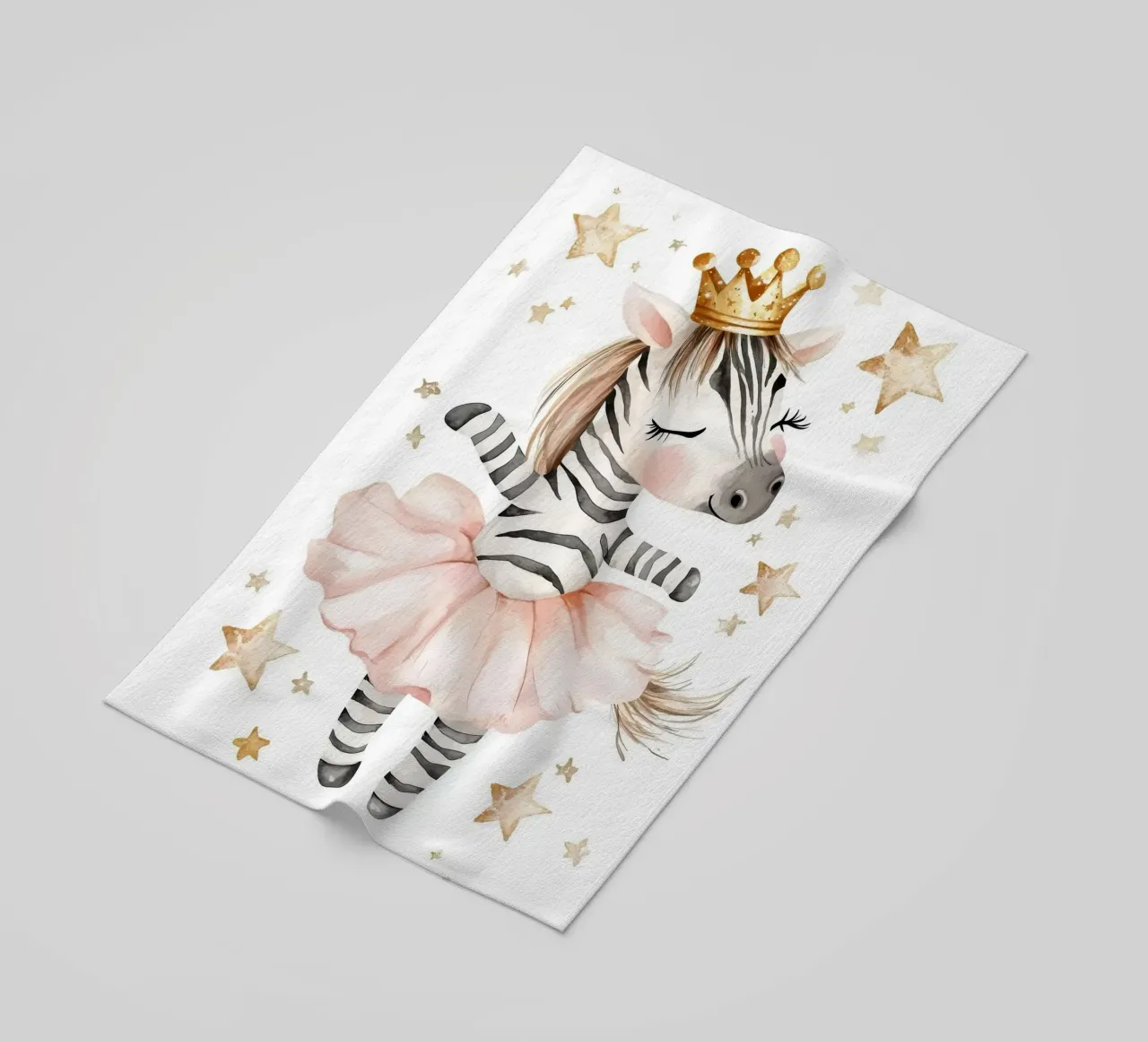 Ballerina zebrata con stelle telo mare da Barbara Wright