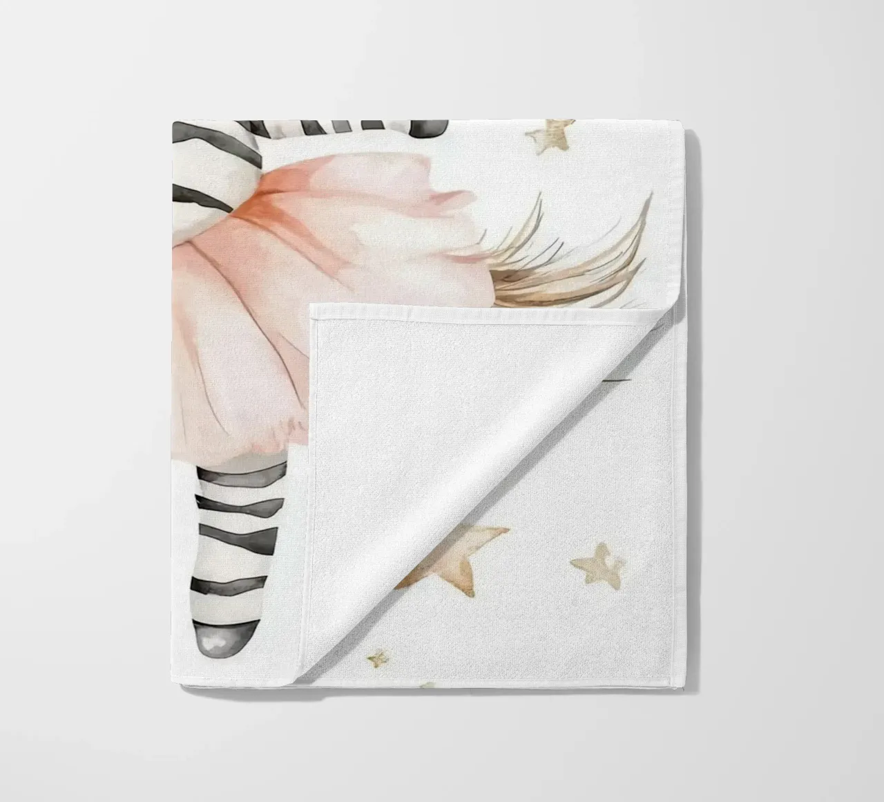 Ballerina zebrata con stelle telo mare da Barbara Wright