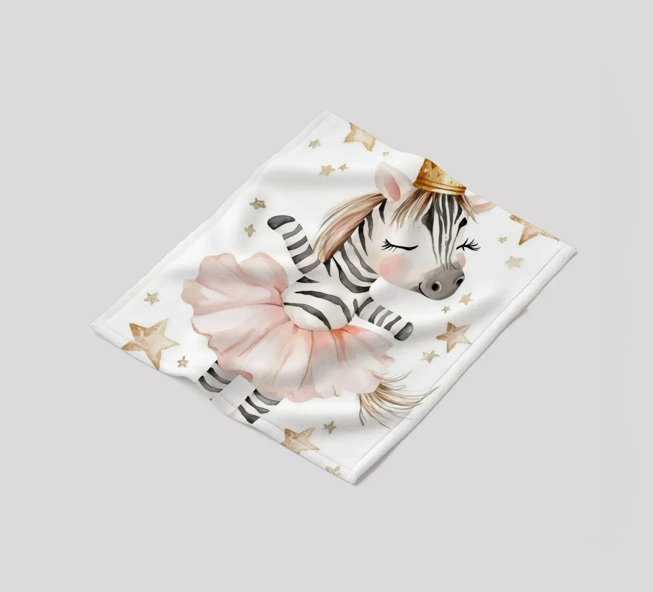Ballerina zebrata con stelle coperta in pile da Barbara Wright