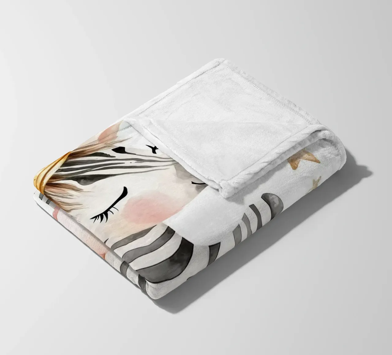 Ballerina zebrata con stelle coperta in pile da Barbara Wright
