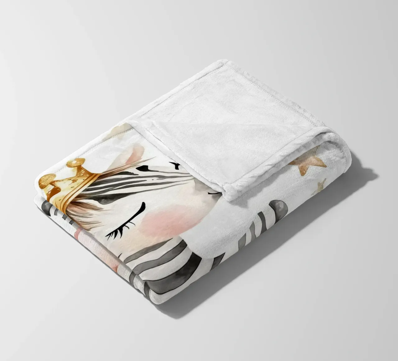 Ballerina zebrata con stelle coperta in pile da Barbara Wright