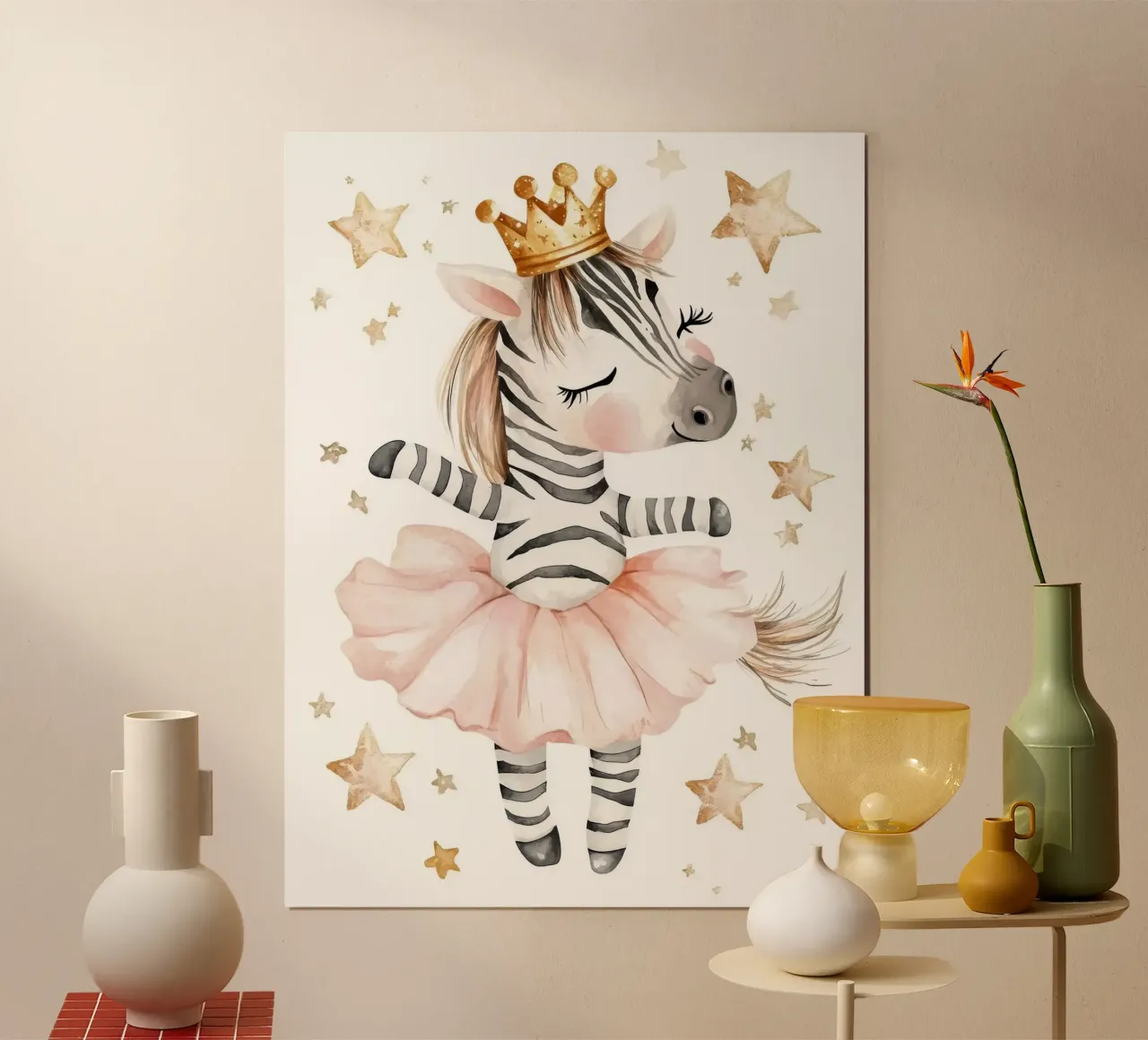 Ballerina zebrata con stelle carta hahnemühle da Barbara Wright