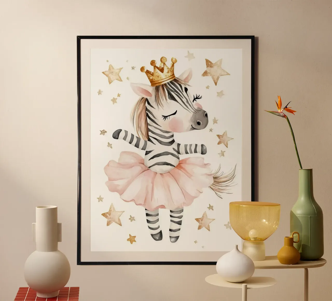 Ballerina zebrata con stelle carta hahnemühle da Barbara Wright