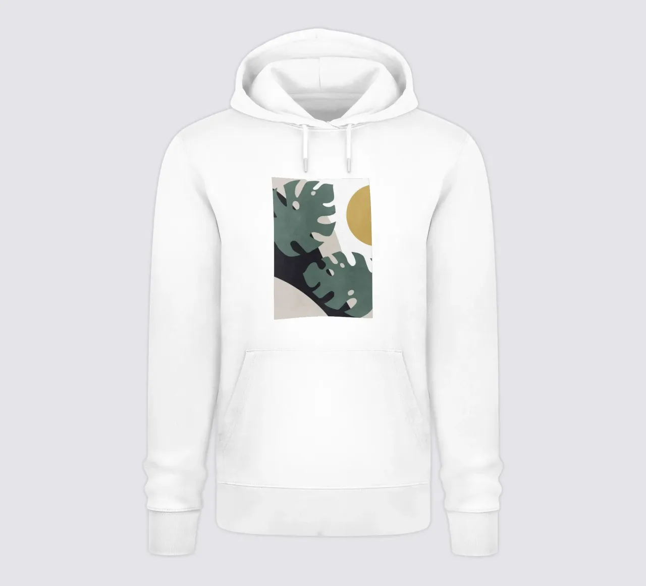 Monstera Cut Out 01 felpa con cappuccio da Charlotte Gagnon