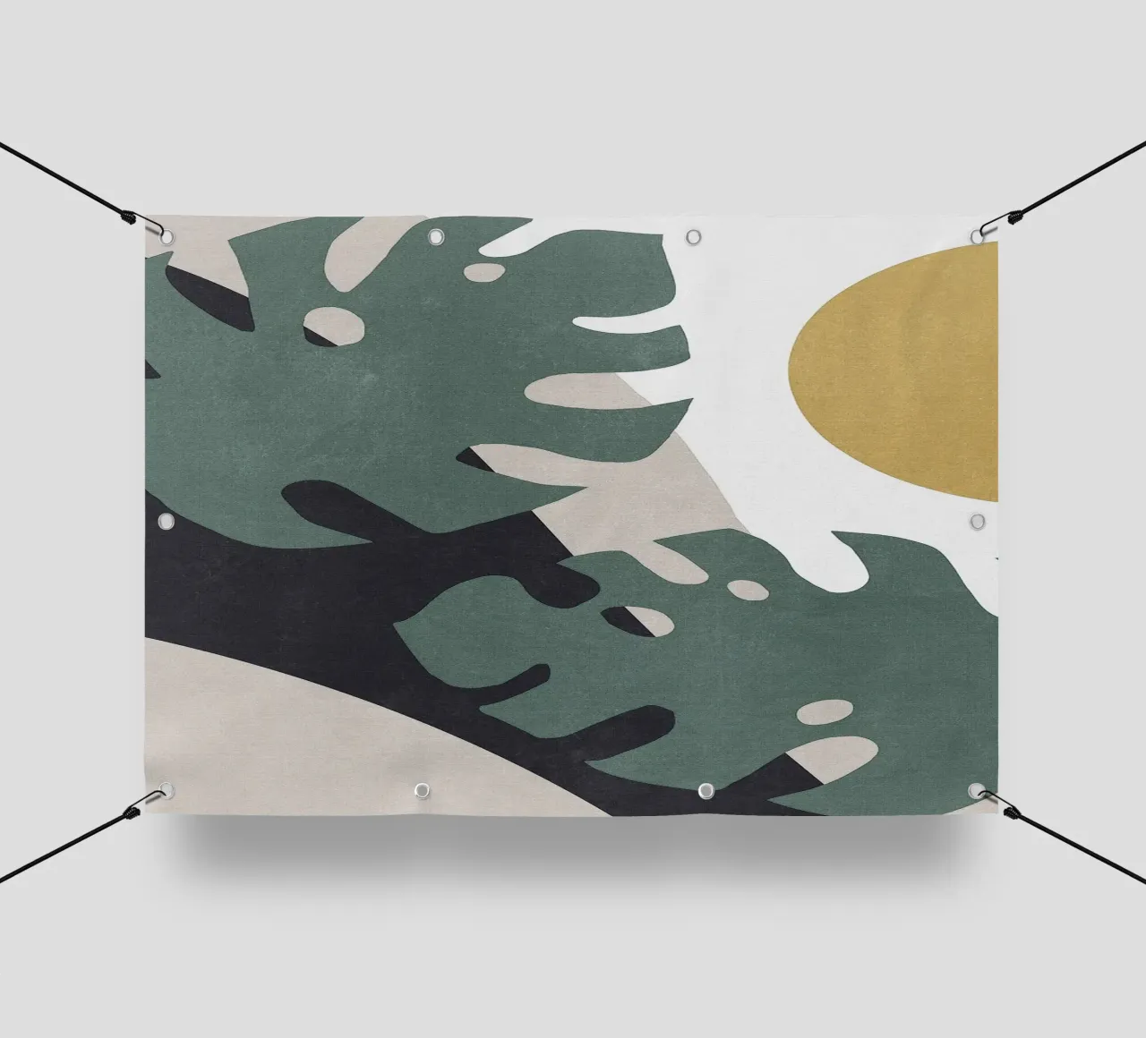 Monstera Cut Out 01 telo in pvc da Charlotte Gagnon