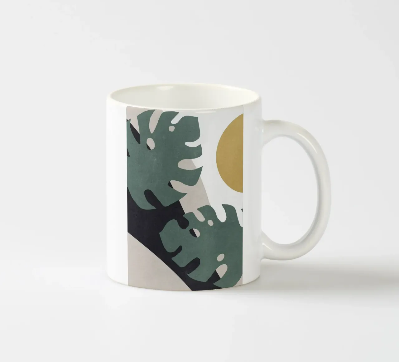 Monstera Cut Out 01 tazza in ceramica da Charlotte Gagnon