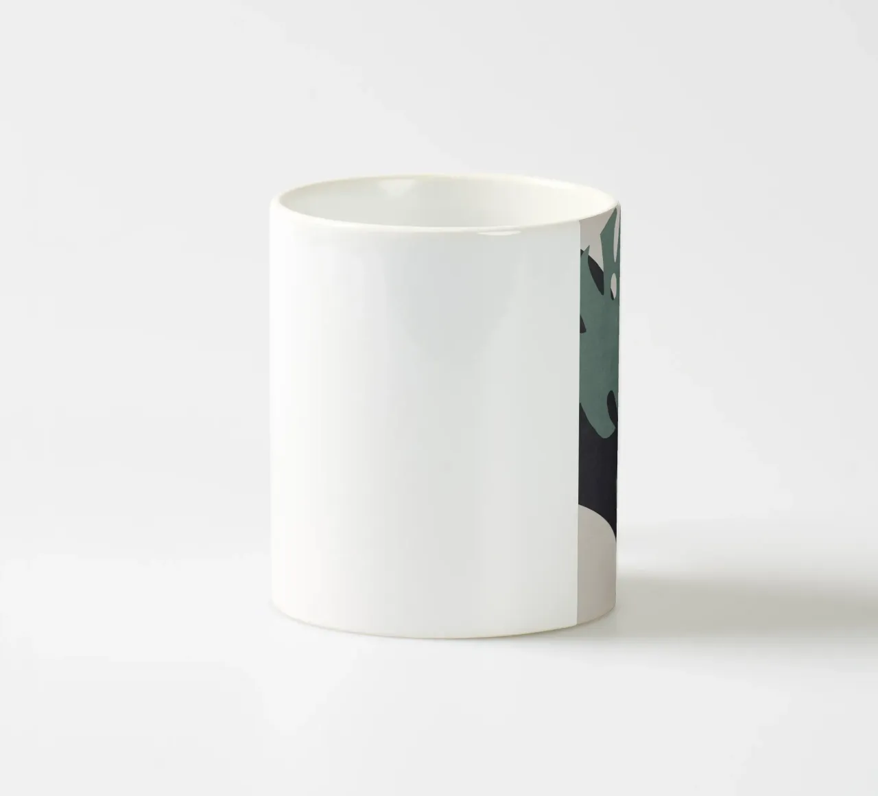 Monstera Cut Out 01 tazza in ceramica da Charlotte Gagnon