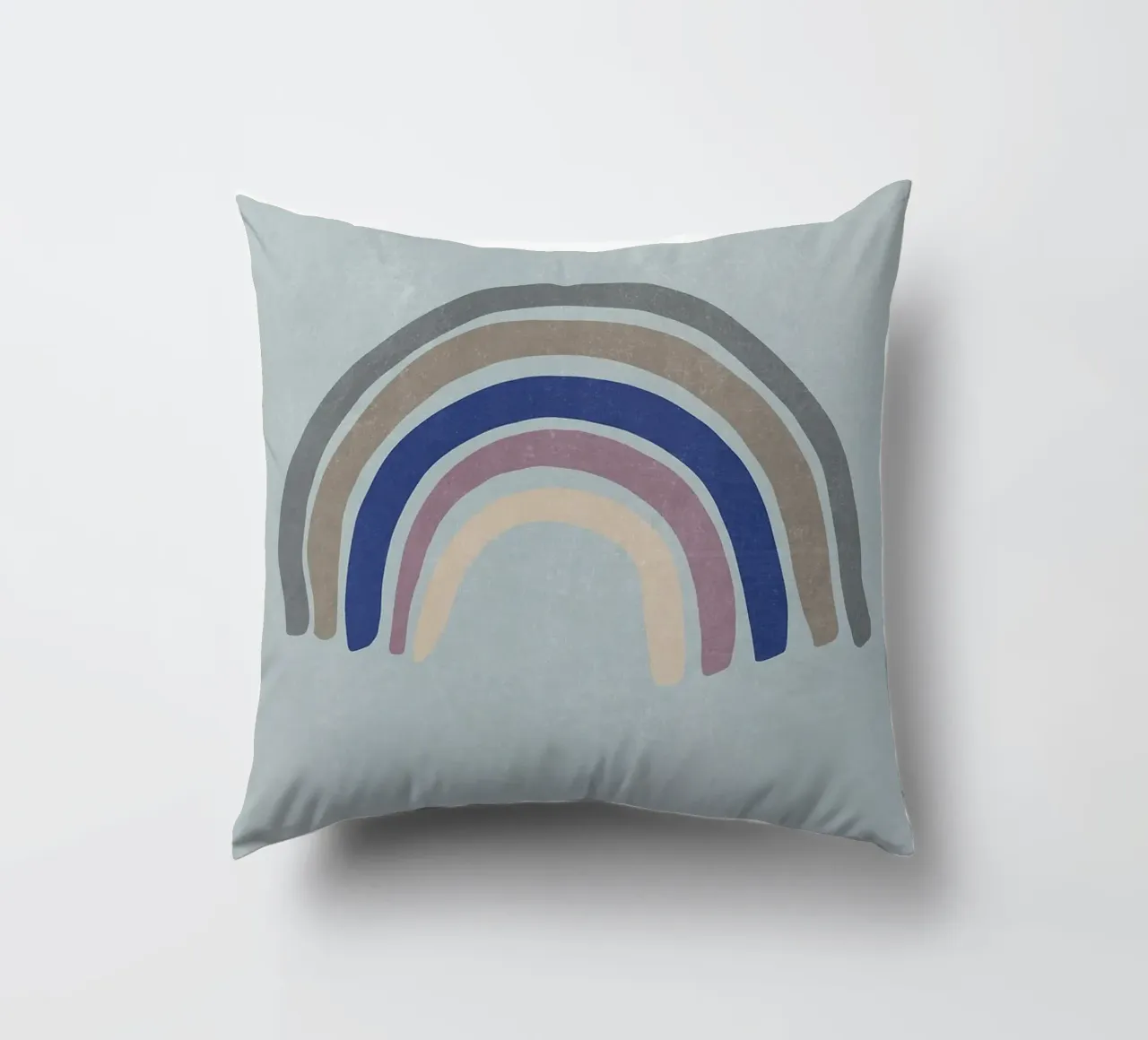 Blu arcobaleno cuscino da Charlotte Gagnon