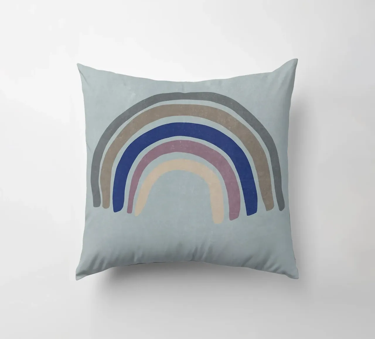 Blu arcobaleno cuscino da Charlotte Gagnon