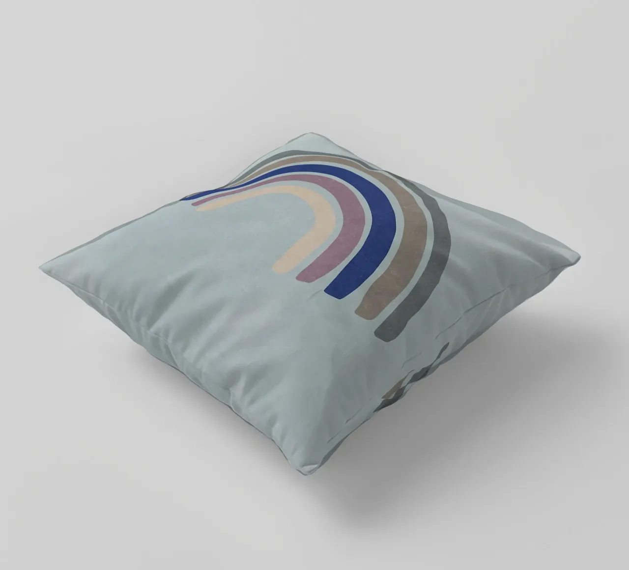 Blu arcobaleno cuscino da Charlotte Gagnon