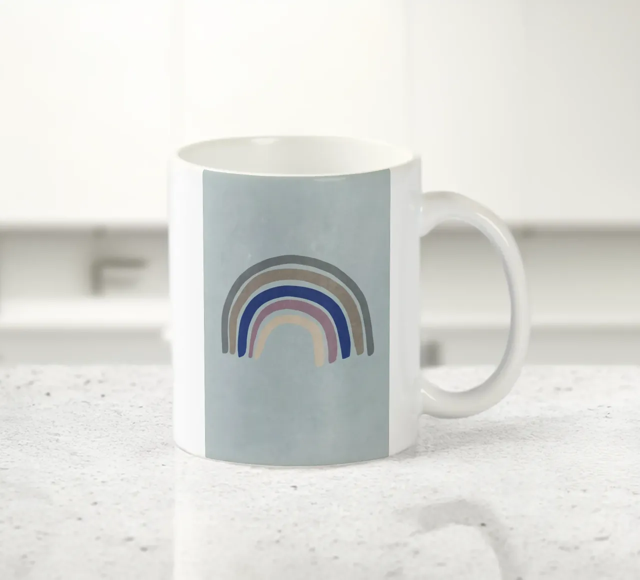 Blu arcobaleno tazza in ceramica da Charlotte Gagnon